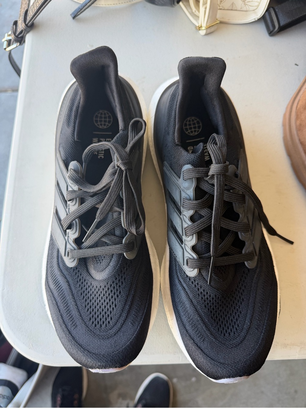 adidas Black and White Athletic Running Sneakers
